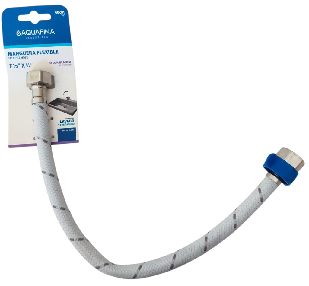 Canilla de nylon hr1/2" x hr1/2" x 40cm AQUAFINA
