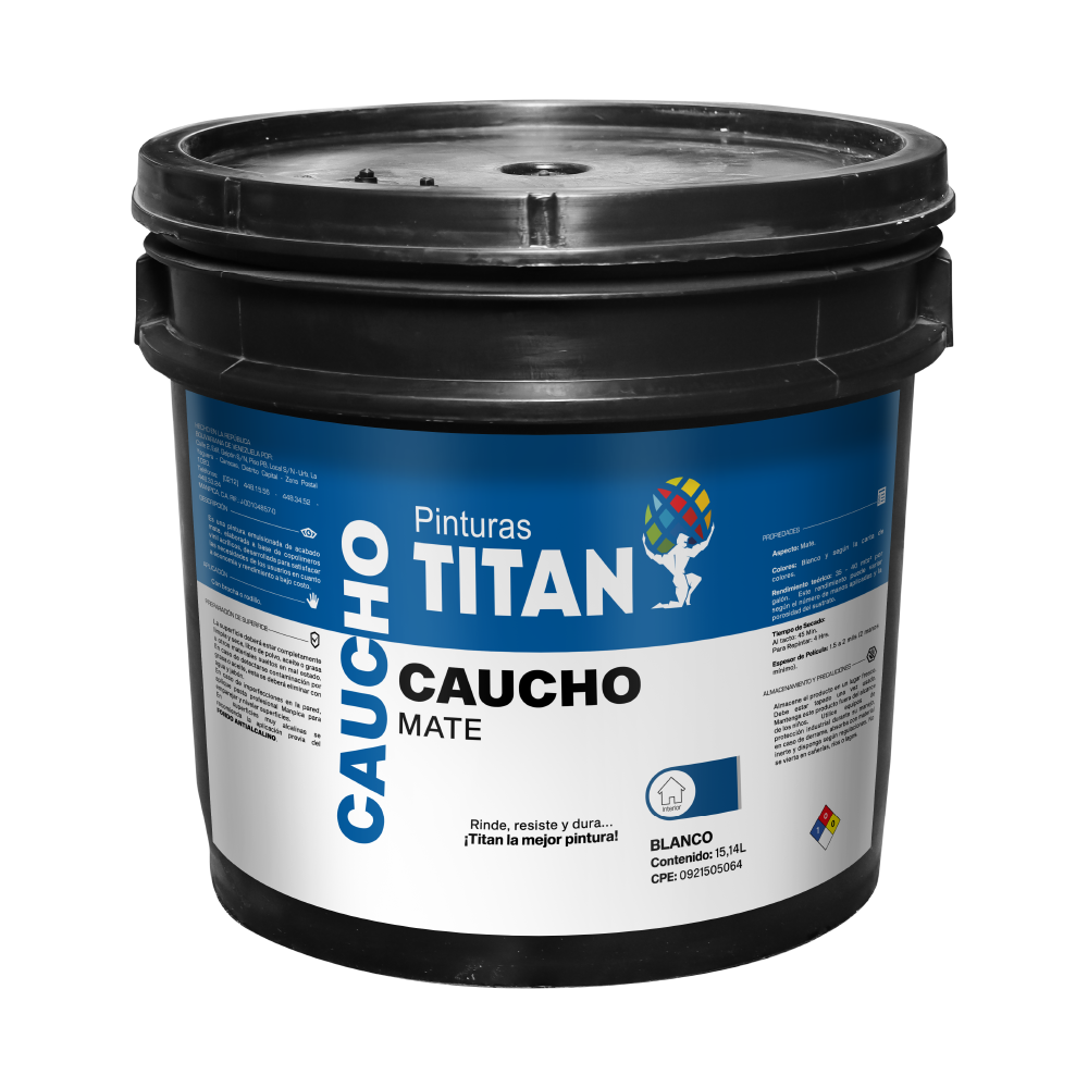 Pintura de caucho blanco titan MANPICA (4 galon)