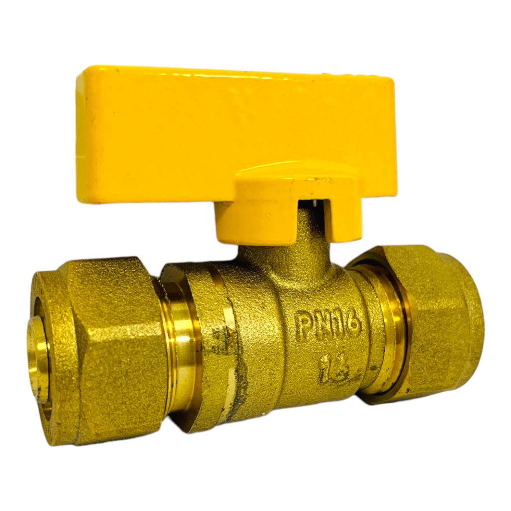 Válvula para Gas compresión 16mm x 16mm GRIVEN
