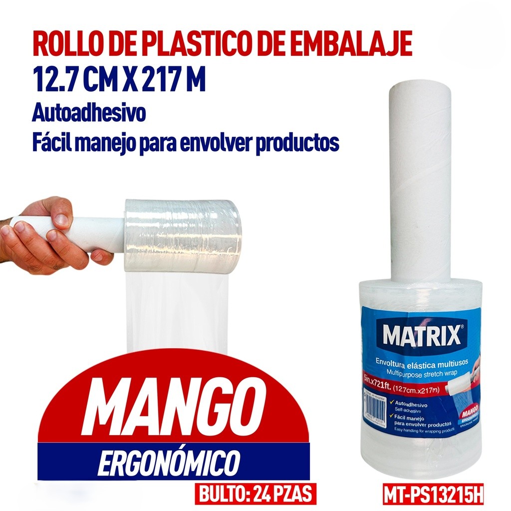 Envoltura plástica multiusos MATRIX (12,7cm x 217 metros)