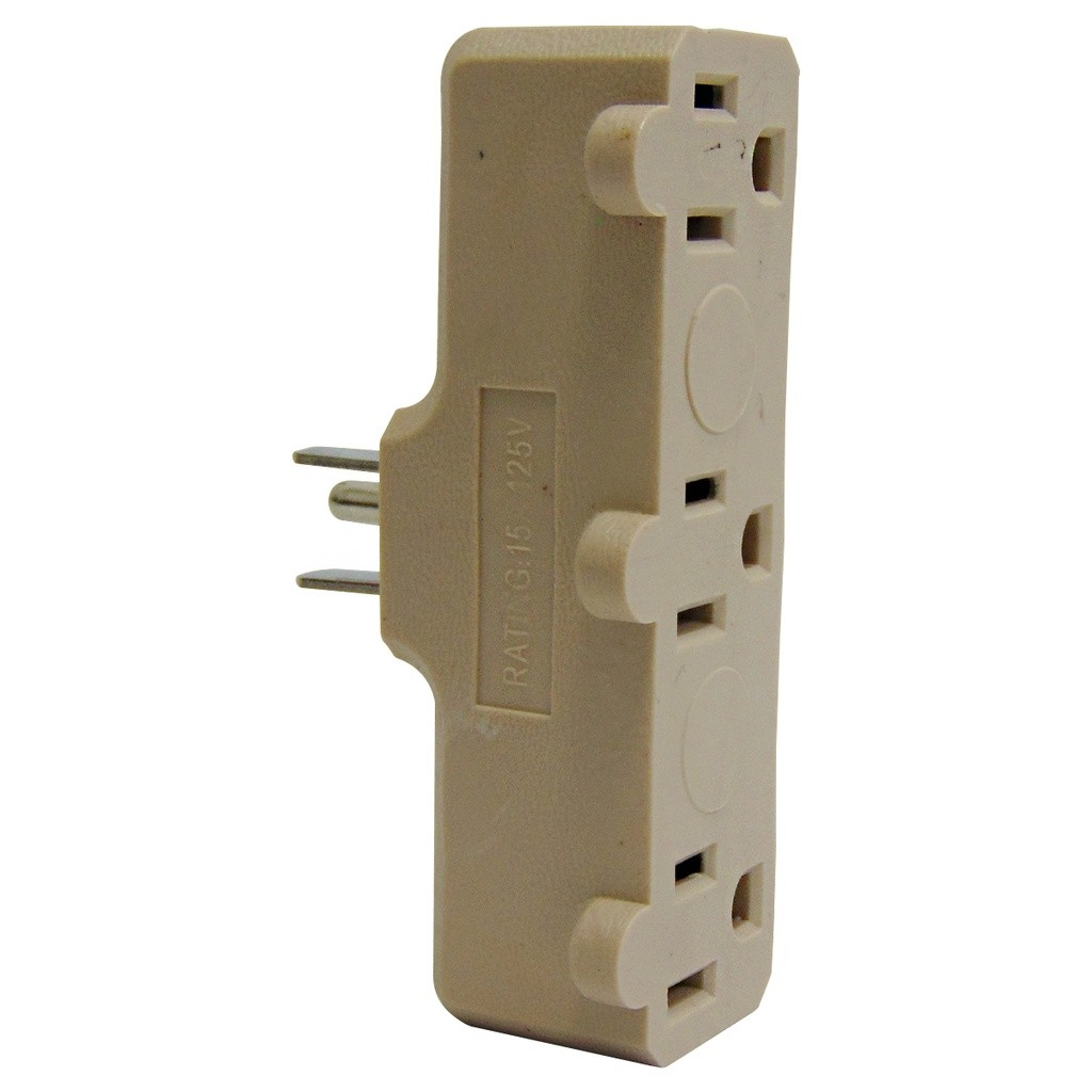 Adaptador de corriente triple 15a TROEN