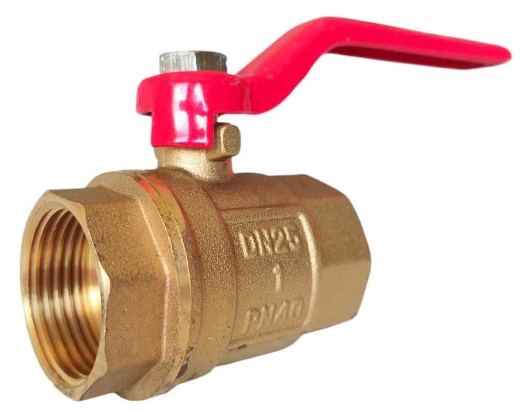 Válvula de bola de bronce hr1" x hr1" AQUAFINA
