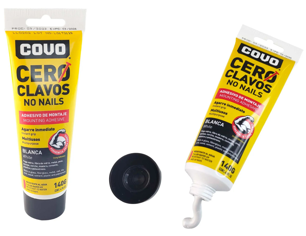 Adhesivo de montaje CERO CLAVOS 140gr COVO