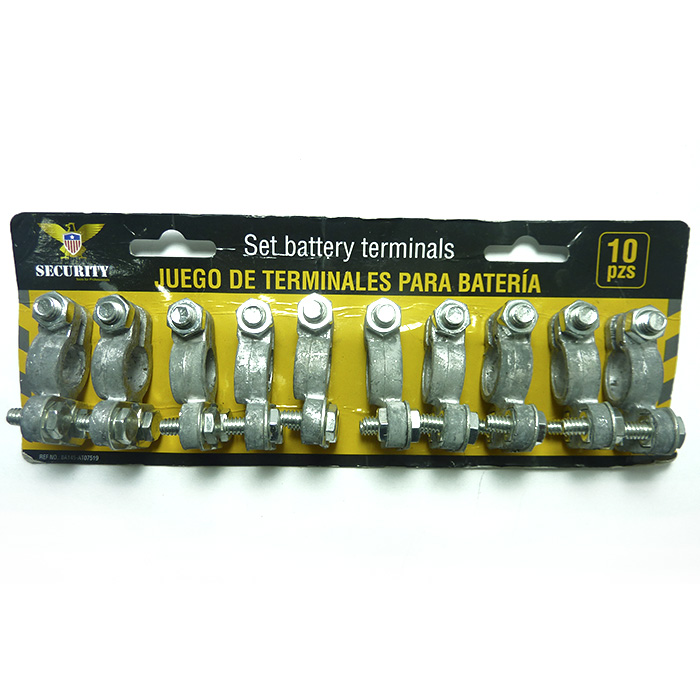 Borne para batería SECURITY (set 10pz)