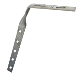 Pletina para soporte de canalon vertical con tornillos URAPLAST