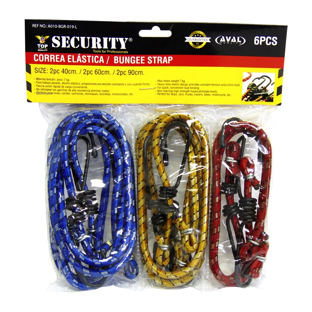 Cuerda elástica para equipaje SECURITY (set 6pz)