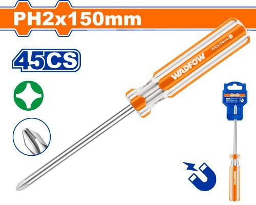 DESTORNILLADOR ESTRIA PUNTA MAGNETICA PH2X150MM WADFOW