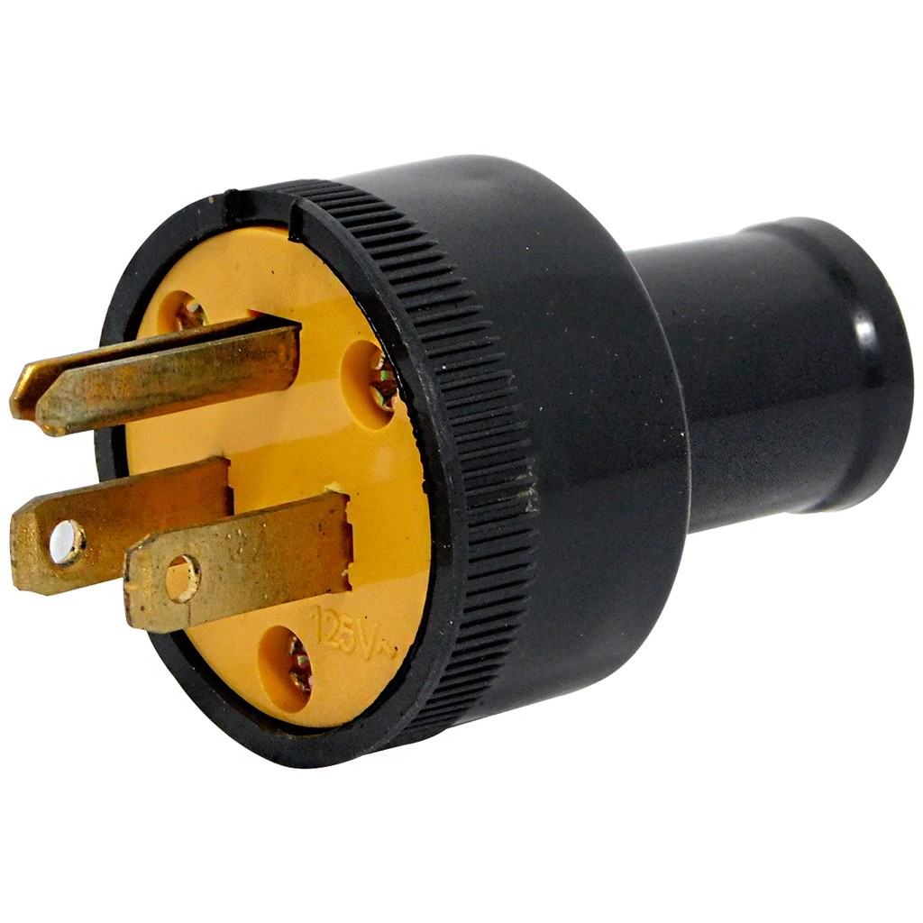 Enchufe con tierra 125v-15a TROEN