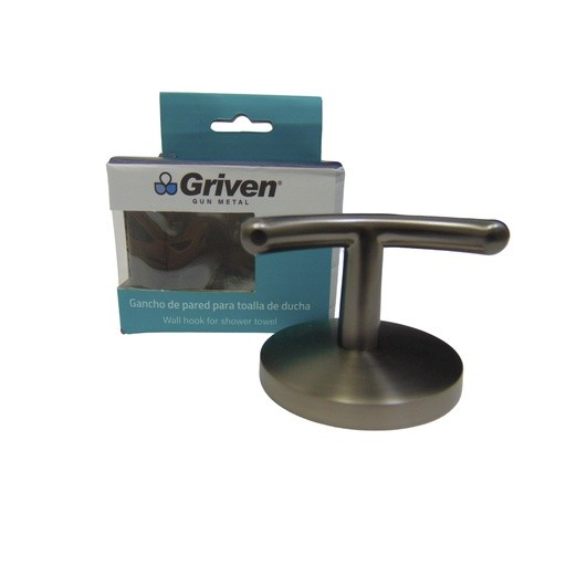 Gancho de pared para toalla GRIVEN (gun metal)