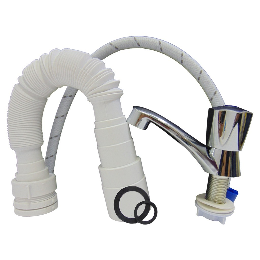 KIT PARA LAVAMANOS 1/4"  CON GRIFERIA GRIVEN