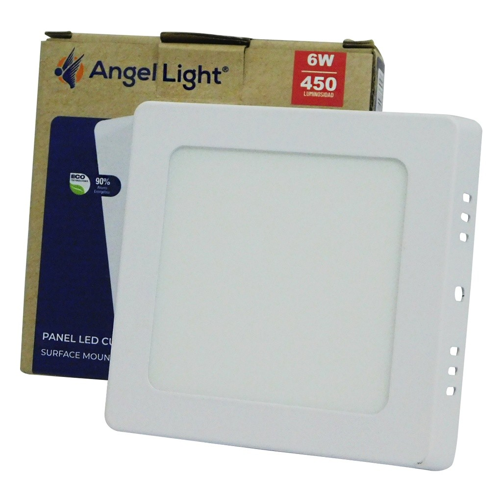 PANEL LED SOBREPONER CUADRADA 6W BLANCA ANGEL LIGHT