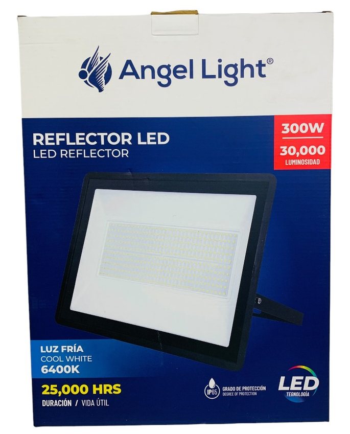 REFLECTOR LED 300W LUZ FRIA 6400K ANGEL LIGHT