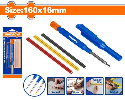 SET DE LAPIZ DE CARPINTERO 160X16MM 7 PIEZAS WADFOW