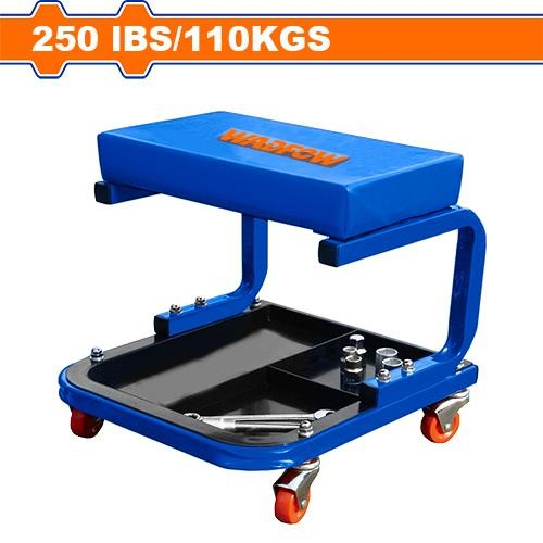 SILLA PARA MECANICO CON RUEDAS GIRATORIA 110KG WADFOW
