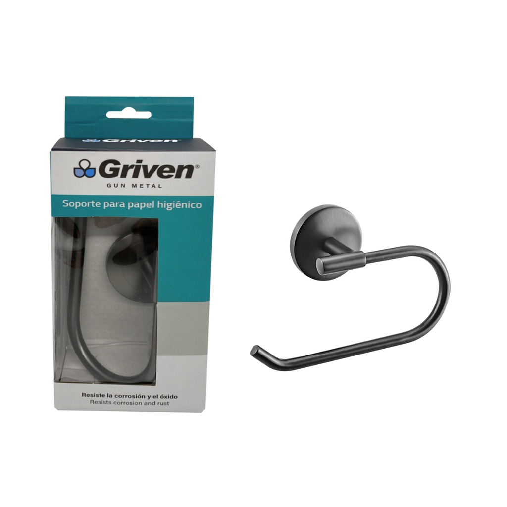 Soporte de papel higienico GRIVEN (gun metal)
