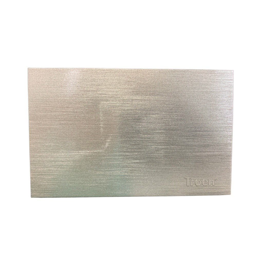 Tapa ciega para empotrar TROEN (plateado)