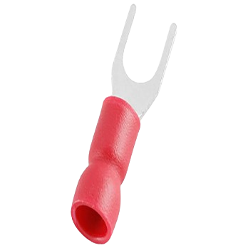 Terminal horquilla rojo 22 a 16, d=3,2mm 1/8 plg ANDELI (Por unidad)