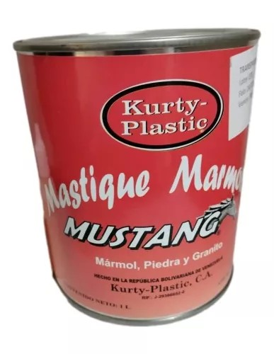 Mastique marmolit transparente 1/4 galon MUSTANG
