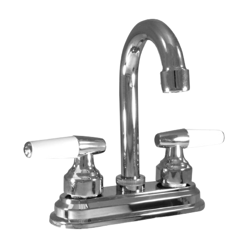 Griferia para lavamanos cuello cisne plastico cromado GDESEO