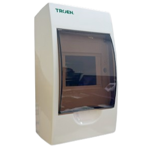 Caja para breaker termomagnético 4 circuitos sobreponer TROEN