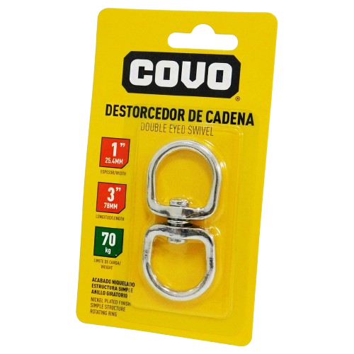 Destorcedor de cadena (1" x 3") 70kgs COVO