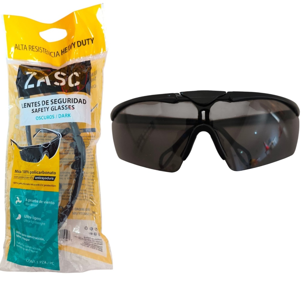 Lentes de seguridad oscuro ZASC