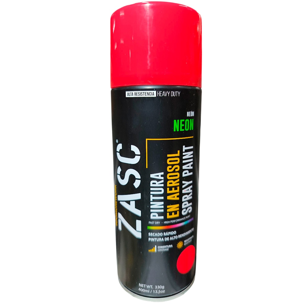Aerosol neón rojo 400ml ZASC