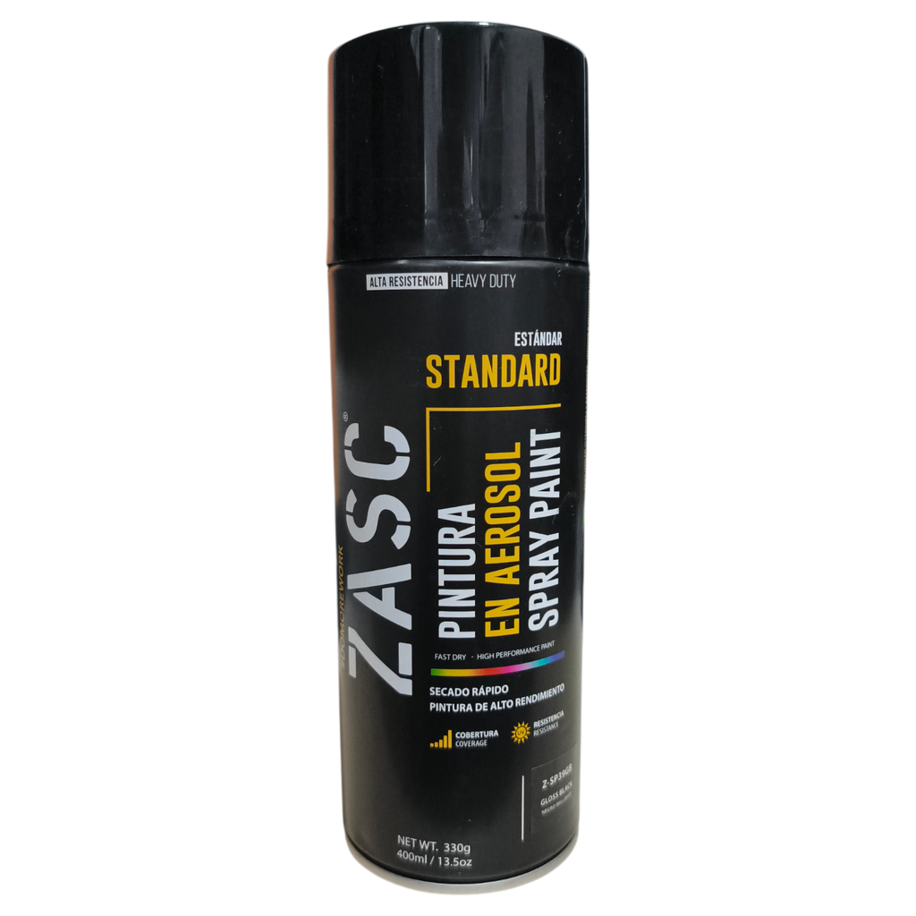 Aerosol uso general negro brillante 400ml ZASC