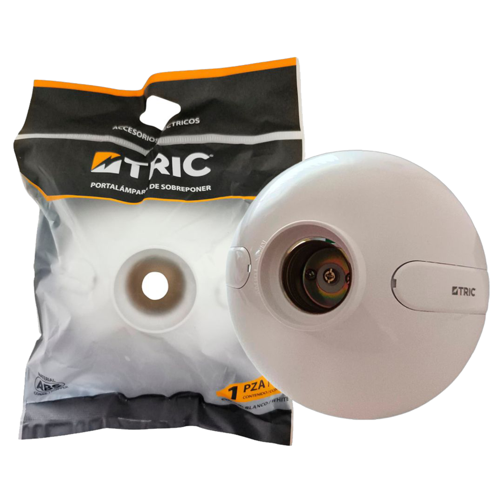 Sócate plafón plástico e27 ac127-250v TRIC (máximo 100w)