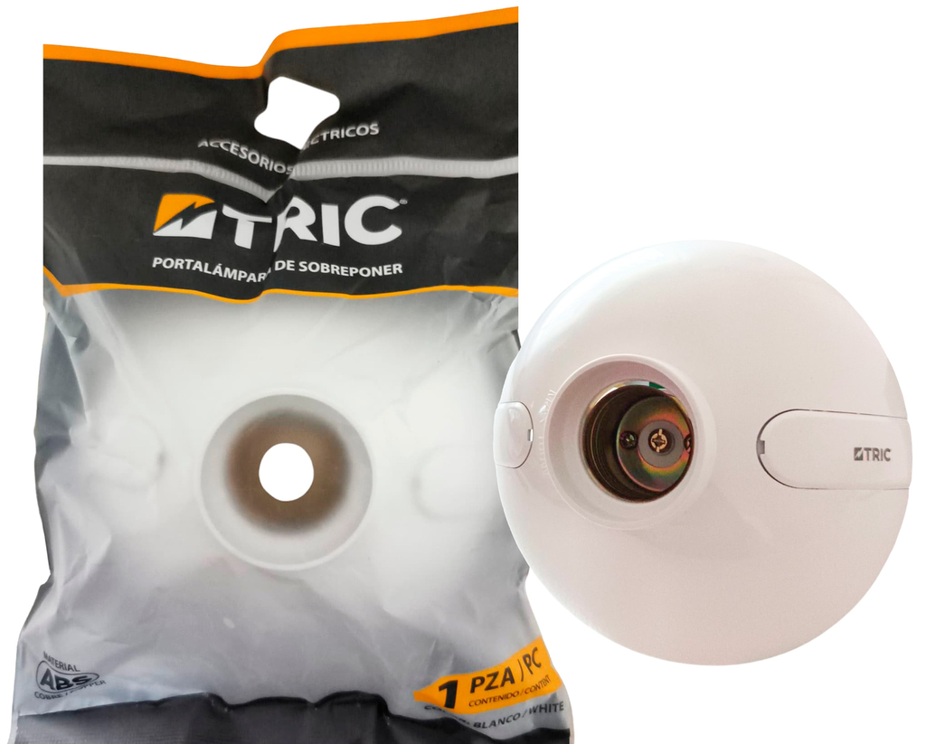 Sócate plafón plástico e27 ac127-250v TRIC (máximo 100w)