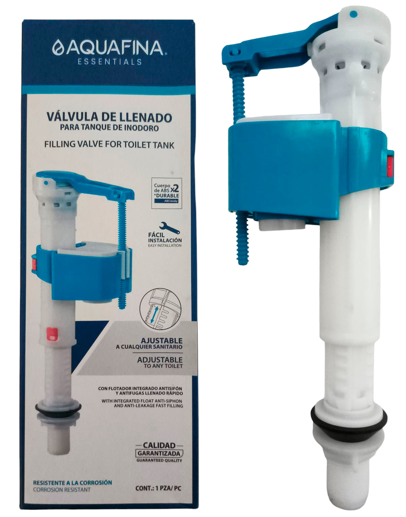 Válvula ajustable para llenado de tanque de inodoro AQUAFINA (mr 5/8'')