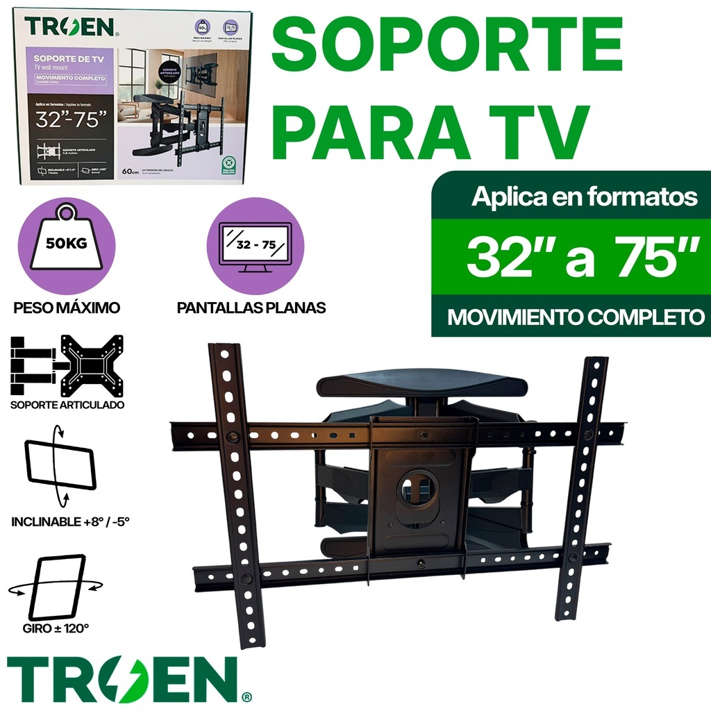 Soporte para tv 32" a 75" TROEN