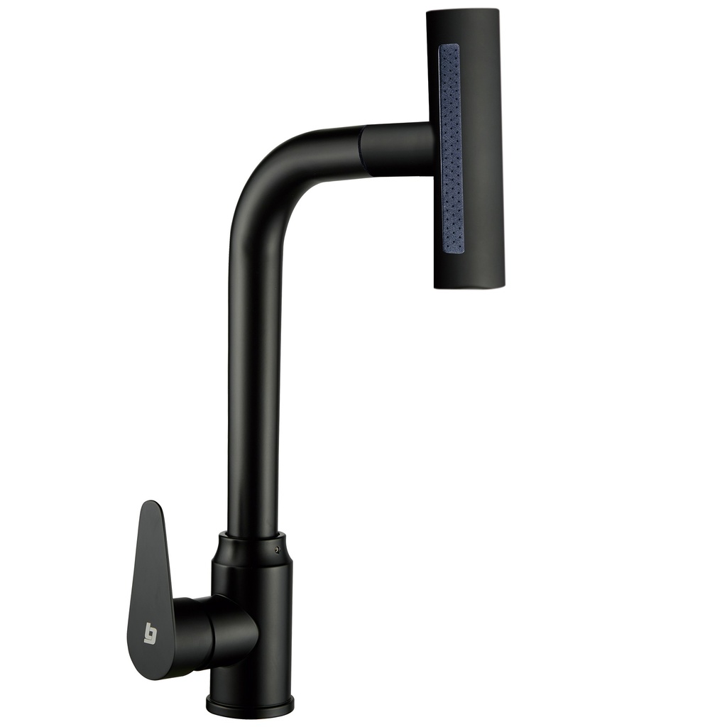 Grifería fregadero monomando glow extensible BELT-G (negra)
