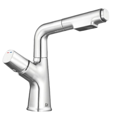 Grifería lavamano monomando extensible valet brushed BELT-G (satinada)