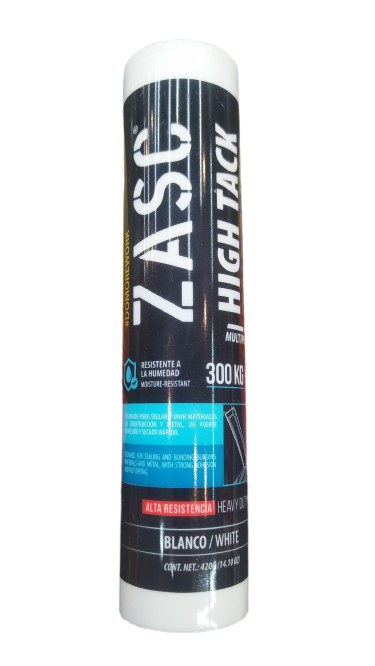 Adhesivo de montaje multipropósito blanco 420gramos ZASC