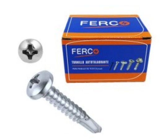 Tornillo autoroscante cabeza pan #8 x 1.1/4" FERCO (set 210pz)