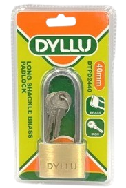 Candado de bronce arco largo 40mm DYLLU