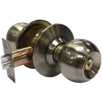 Cerradura de pomo Antique Brass BRUFER (dormitorio)