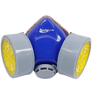 Mascarilla respirador 2 filtro BRUFER