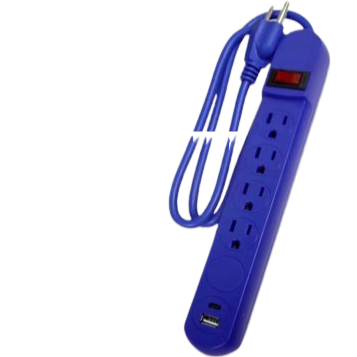 Multitoma 4 tomas 2p + t + usb 10w (90cm) BRUFER