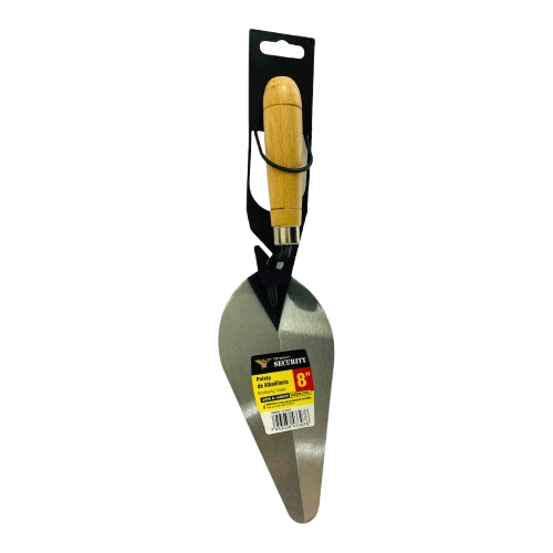 Cuchara albañil 8" mango madera SECURITY