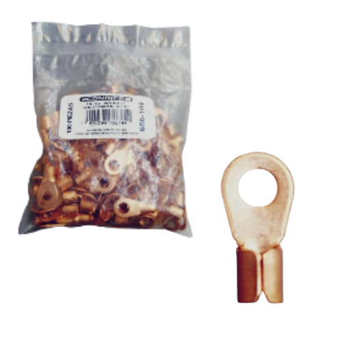Terminal anillo de cobre 3/16" (Set 100pzs) CONINCA 12-10AWG