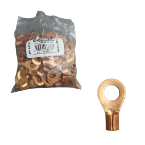 Terminal anillo de cobre 5/16" (Set 100pzs) CONINCA 8AWG
