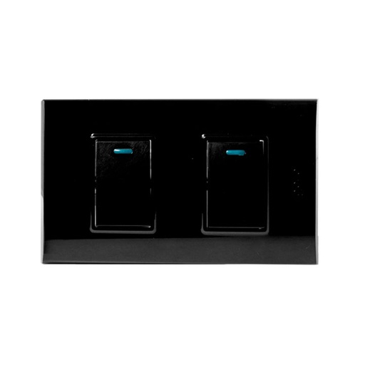 [B514S-B] Interruptor doble IGOTO (serie b black)