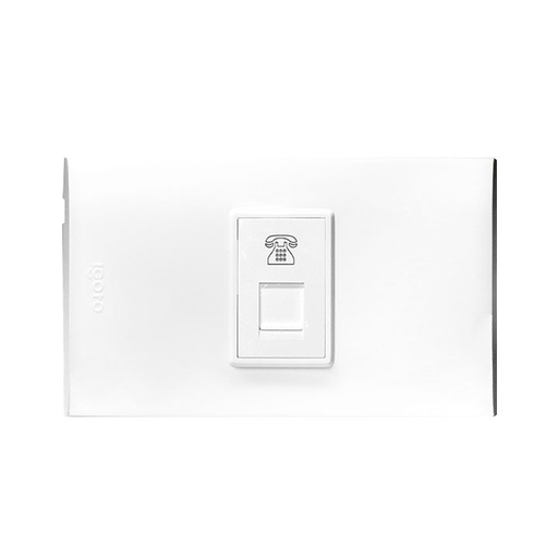 [B402-W] Toma para conector rj11 telefono IGOTO (serie b)