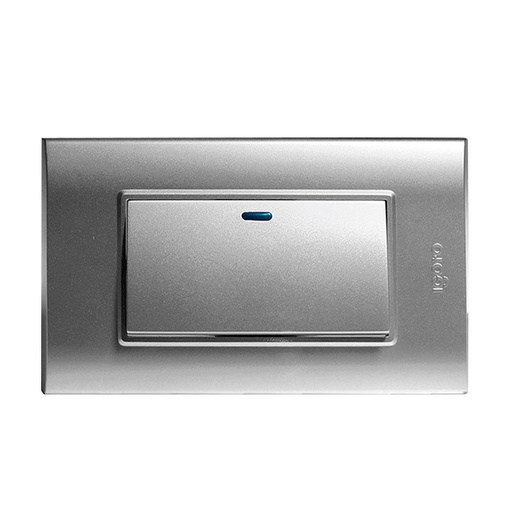 [B512-S] Interruptor sencillo IGOTO (serie b silver)