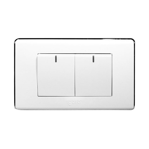 [A6022] Interruptor doble IGOTO (serie a20 white)