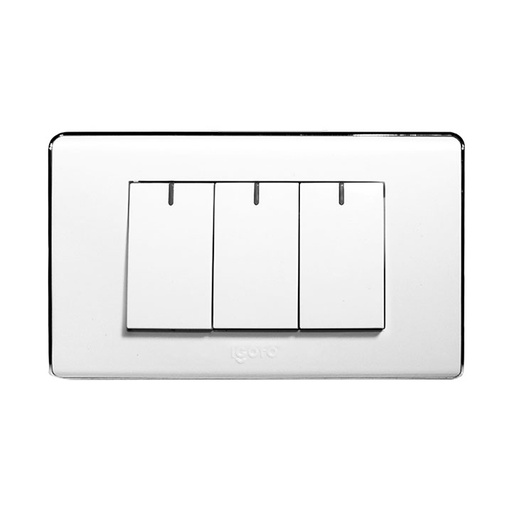 [A6032] Interruptor triple IGOTO (serie a60 white)
