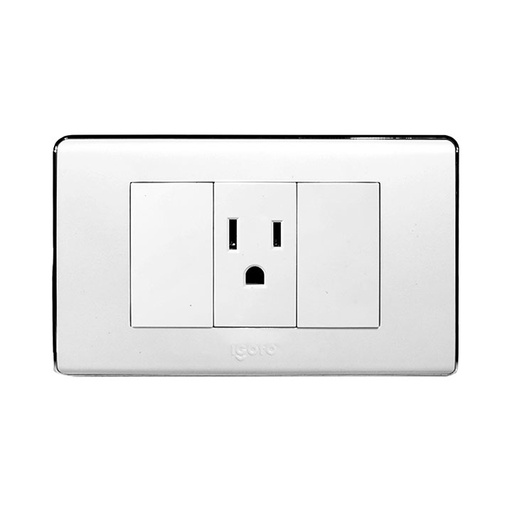 [A60-105] Toma corriente 2p + t IGOTO (serie a60 white)