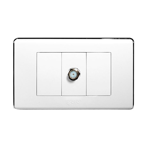[A6071S] Toma para conector coaxial tv IGOTO (serie a60 white)